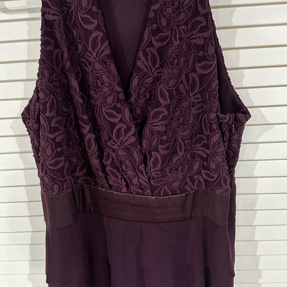 Purple Lace Cocktail Dress
